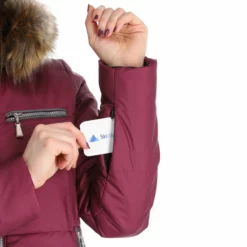 Almgwand, Stongerhohe Ski-jas Dames Aubergine Grijs, Paars -XUEFENG EXTREME OUTFIT almgwand stongerhohe aa jas gevoerd dames aubergine grijs paars 22almgw117v2 BI 08