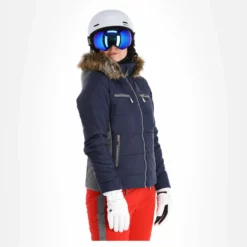 Almgwand, Stongerhohe Ski-jas Dames Dark Blauw, Grijs -XUEFENG EXTREME OUTFIT almgwand stongerhohe aa jas gevoerd dames dark blauw grijs 22almgw117v1 BI 04
