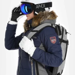 Almgwand, Stongerhohe Ski-jas Dames Dark Blauw, Grijs -XUEFENG EXTREME OUTFIT almgwand stongerhohe aa jas gevoerd dames dark blauw grijs 22almgw117v1 BI 05