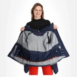 Almgwand, Stongerhohe Ski-jas Dames Dark Blauw, Grijs -XUEFENG EXTREME OUTFIT almgwand stongerhohe aa jas gevoerd dames dark blauw grijs 22almgw117v1 BI 06