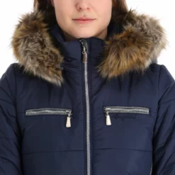 Almgwand, Stongerhohe Ski-jas Dames Dark Blauw, Grijs -XUEFENG EXTREME OUTFIT almgwand stongerhohe aa jas gevoerd dames dark blauw grijs 22almgw117v1 BI 07