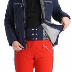 Almgwand, Stongerhohe Ski-jas Dames Dark Blauw, Grijs -XUEFENG EXTREME OUTFIT almgwand stongerhohe aa jas gevoerd dames dark blauw grijs 22almgw117v1 BI 09