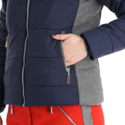 Almgwand, Stongerhohe Ski-jas Dames Dark Blauw, Grijs -XUEFENG EXTREME OUTFIT almgwand stongerhohe aa jas gevoerd dames dark blauw grijs 22almgw117v1 BI 12