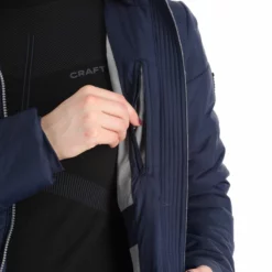 Almgwand, Stongerhohe Ski-jas Dames Dark Blauw, Grijs -XUEFENG EXTREME OUTFIT almgwand stongerhohe aa jas gevoerd dames dark blauw grijs 22almgw117v1 BI 13