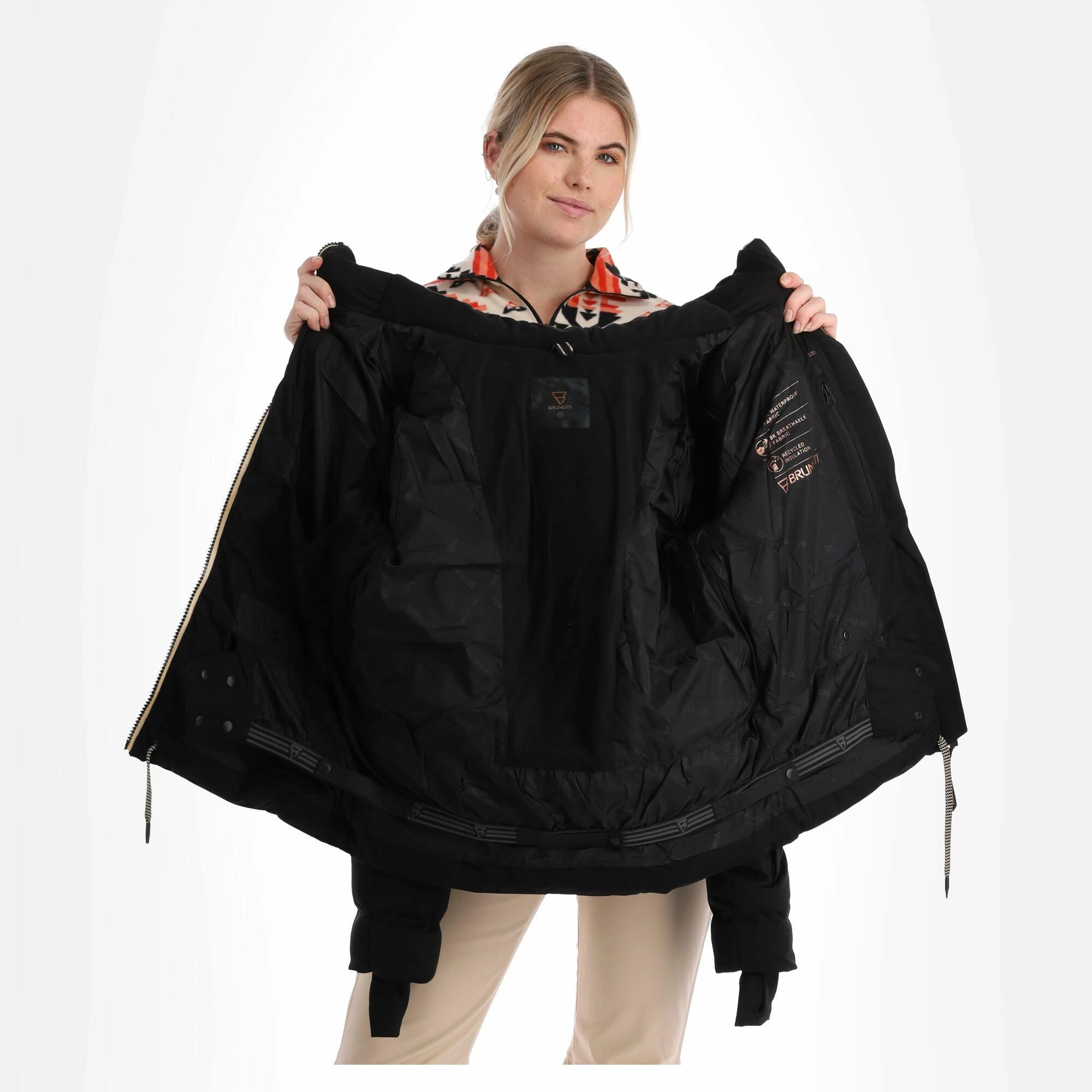 Brunotti, Mirai Ski-jas Dames Zwart 7 Brunotti, Mirai Ski-jas Dames Zwart - Afbeelding 5