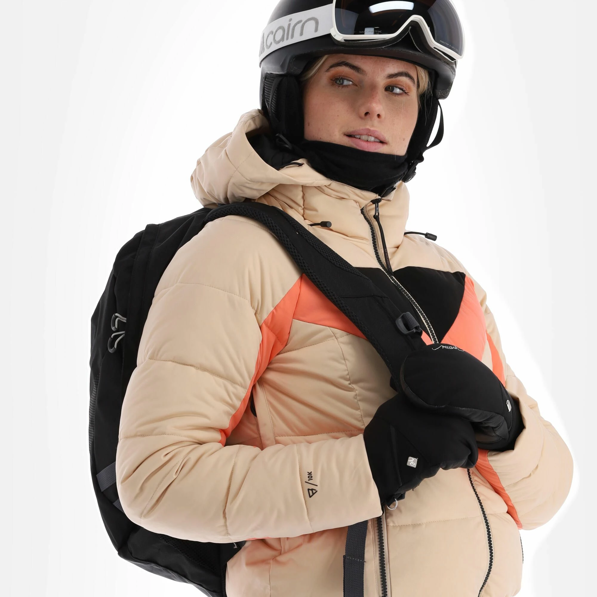 Brunotti, Snowbird Ski-jas Dames Canvas Beige 6 Brunotti, Snowbird Ski-jas Dames Canvas Beige - Afbeelding 4