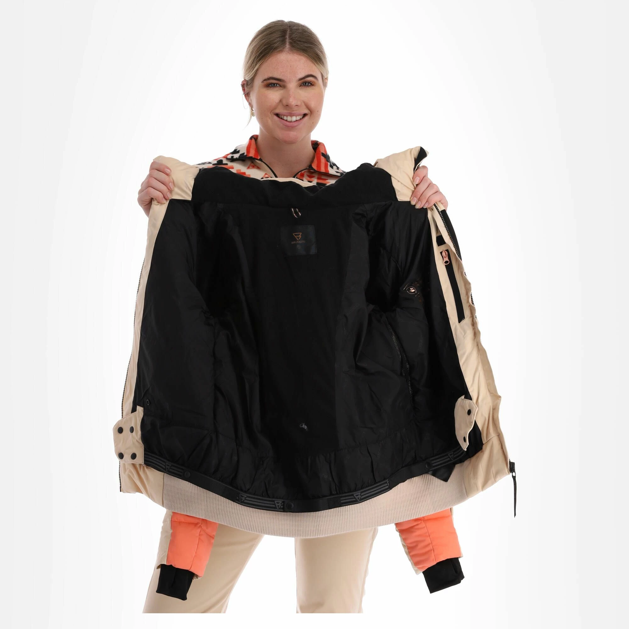 Brunotti, Snowbird Ski-jas Dames Canvas Beige 7 Brunotti, Snowbird Ski-jas Dames Canvas Beige - Afbeelding 5