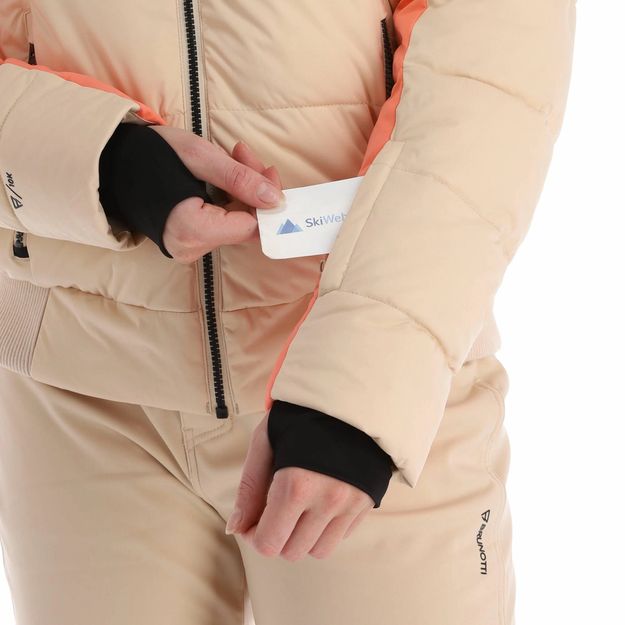 Brunotti, Snowbird Ski-jas Dames Canvas Beige 9 Brunotti, Snowbird Ski-jas Dames Canvas Beige - Afbeelding 7