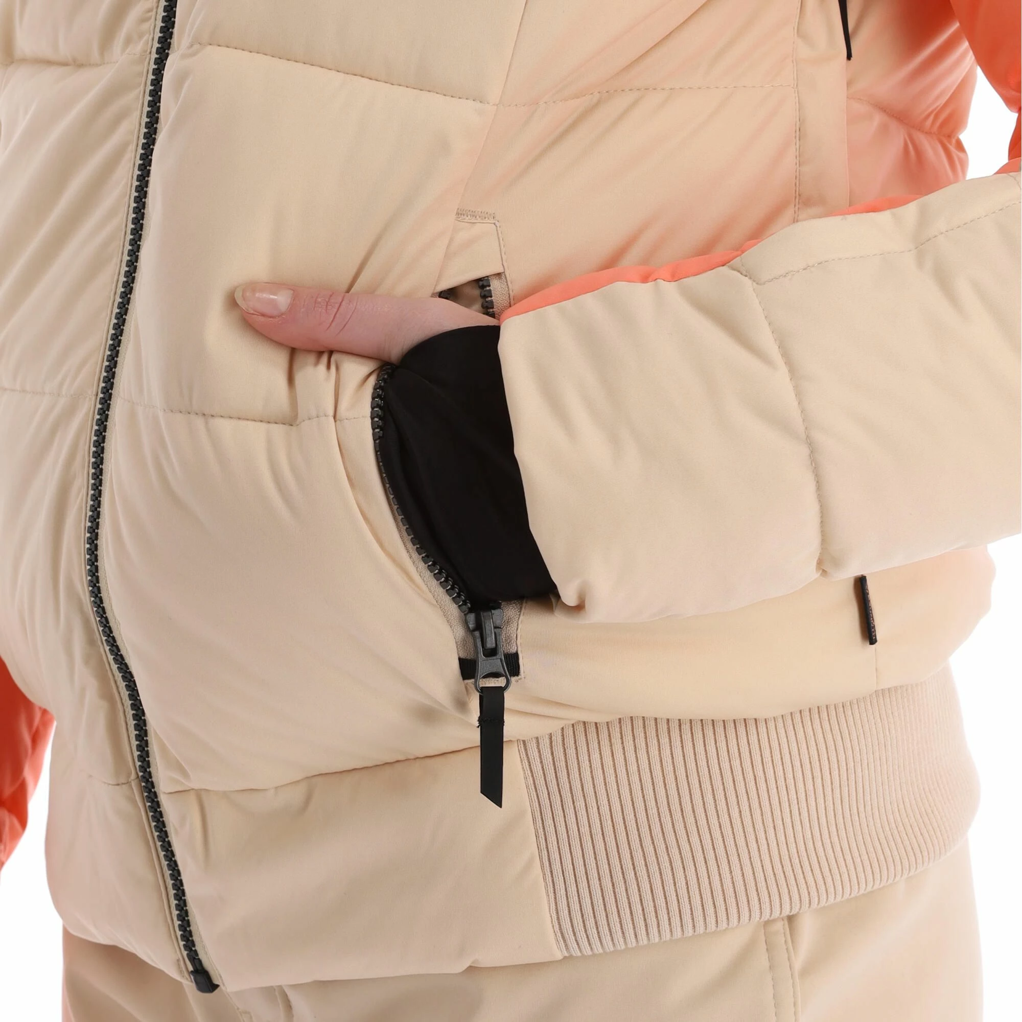 Brunotti, Snowbird Ski-jas Dames Canvas Beige 12 Brunotti, Snowbird Ski-jas Dames Canvas Beige - Afbeelding 10