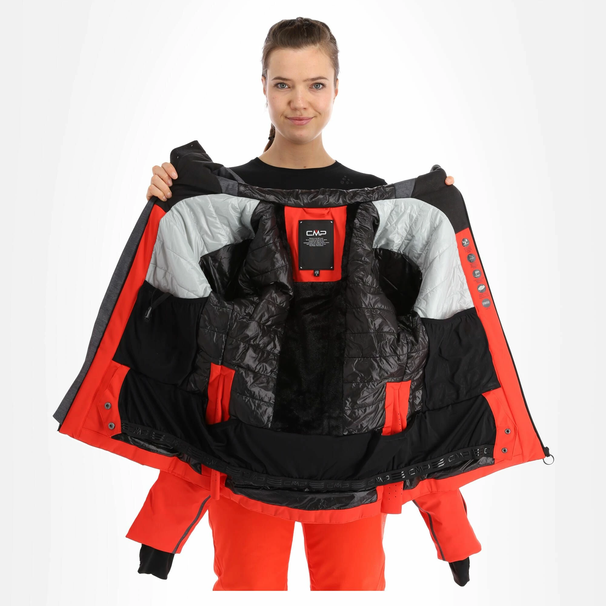 CMP, 31W0036 Ski-jas Dames Grenadine Rood 7 CMP, 31W0036 Ski-jas Dames Grenadine Rood - Afbeelding 5