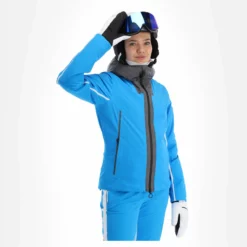 CMP, 31W0036 Ski-jas Dames Turquioise Blauw -XUEFENG EXTREME OUTFIT cmp 31w0036 aa jas gevoerd dames turquioise blauw 22cmpxx116v2 BI 04
