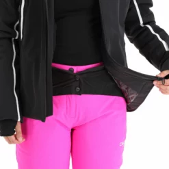 CMP, 31W0036 Ski-jas Dames Zwart -XUEFENG EXTREME OUTFIT cmp 31w0036 aa jas gevoerd dames zwart 22cmpxx116v1 BI 09