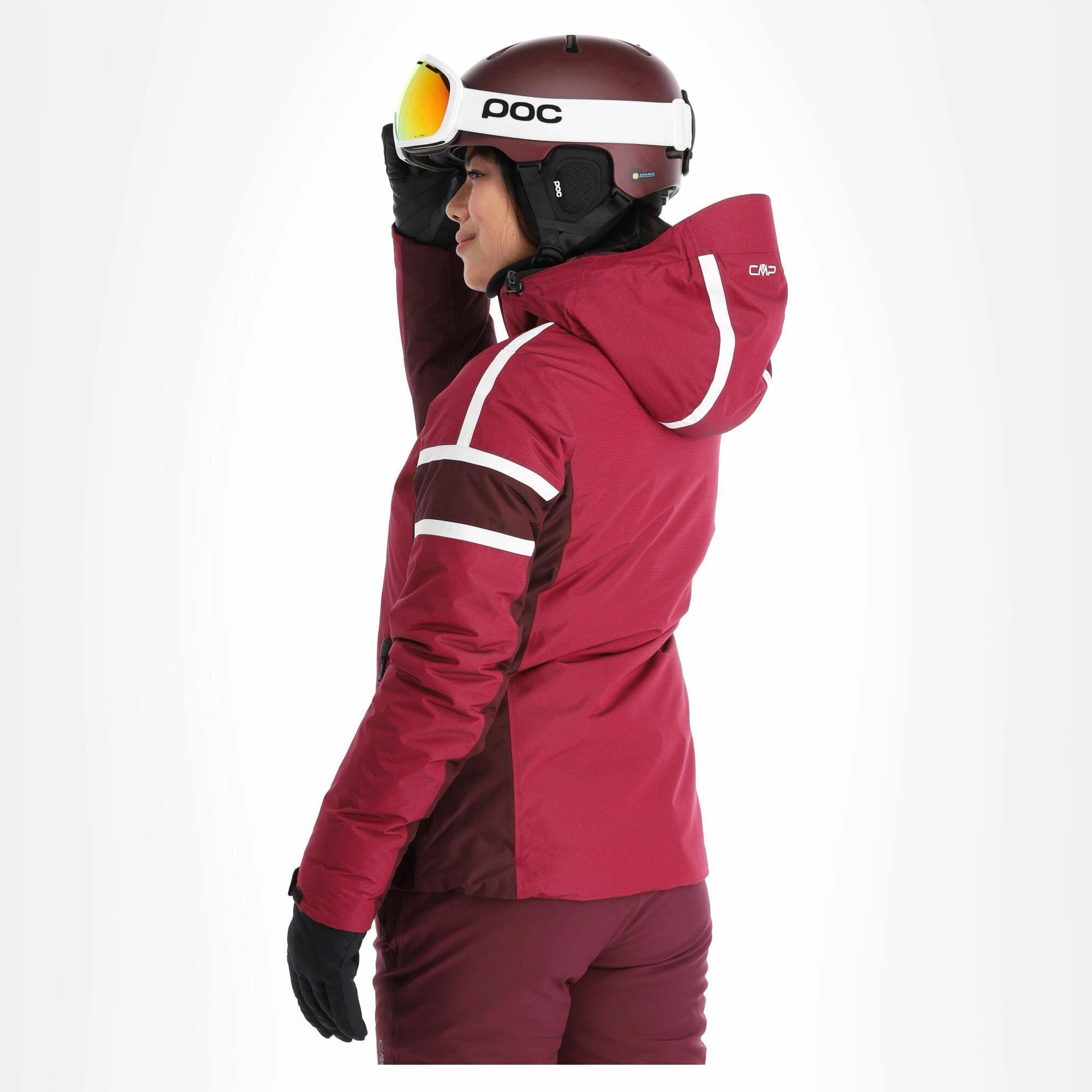 CMP, 31W0056 Ski-jas Dames Sangria Paars 4 CMP, 31W0056 Ski-jas Dames Sangria Paars - Afbeelding 2