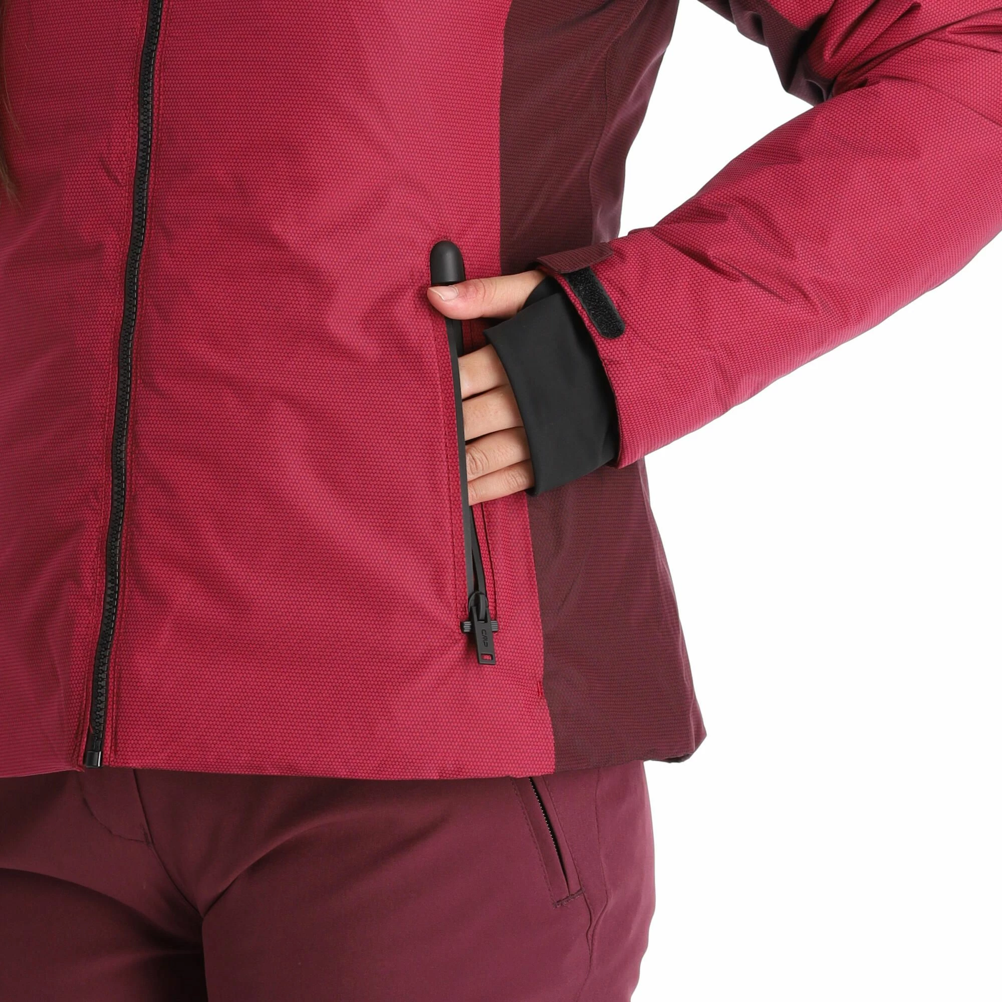 CMP, 31W0056 Ski-jas Dames Sangria Paars 12 CMP, 31W0056 Ski-jas Dames Sangria Paars - Afbeelding 10