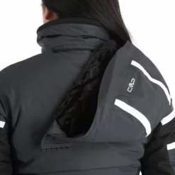 CMP, 31W0056 Ski-jas Dames Titanio Grijs -XUEFENG EXTREME OUTFIT cmp 31w0056 aa jas gevoerd dames titanio grijs 22cmpxx118v3 BI 10