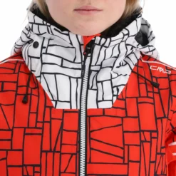 CMP, 31W0076 Ski-jas Dames Grenadine Rood -XUEFENG EXTREME OUTFIT cmp 31w0076 aa jas gevoerd dames grenadine rood 22cmpxx119v1 BI 07 1