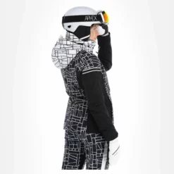 CMP, 31W0076 Ski-jas Dames Wit, Zwart -XUEFENG EXTREME OUTFIT cmp 31w0076 aa jas gevoerd dames wit zwart 22cmpxx119v2 BI 03