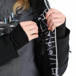 CMP, 31W0076 Ski-jas Dames Wit, Zwart -XUEFENG EXTREME OUTFIT cmp 31w0076 aa jas gevoerd dames wit zwart 22cmpxx119v2 BI 09