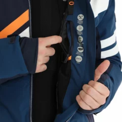 CMP, 31W0097 Ski-jas Heren Marine Blauw -XUEFENG EXTREME OUTFIT cmp 31w0097 aa jas gevoerd heren marine blauw 22cmpxx120v1 BI 09