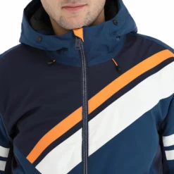 CMP, 31W0097 Ski-jas Heren Marine Blauw -XUEFENG EXTREME OUTFIT cmp 31w0097 aa jas gevoerd heren marine blauw 22cmpxx120v1 BI 10