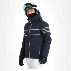 CMP, 31W0117 Ski-jas Heren Blauw -XUEFENG EXTREME OUTFIT cmp 31w0117 aa jas gevoerd heren blauw 22cmpxx121v3 BI 04