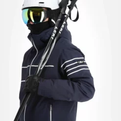 CMP, 31W0117 Ski-jas Heren Blauw -XUEFENG EXTREME OUTFIT cmp 31w0117 aa jas gevoerd heren blauw 22cmpxx121v3 BI 05