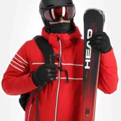 CMP, 31W0117 Ski-jas Heren Ferrari Rood -XUEFENG EXTREME OUTFIT cmp 31w0117 aa jas gevoerd heren ferrari rood 22cmpxx121v1 BI 05 1