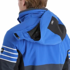 CMP, 31W0117 Ski-jas Heren Titanio Grijs -XUEFENG EXTREME OUTFIT cmp 31w0117 aa jas gevoerd heren titanio grijs 22cmpxx121v4 BI 10