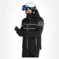 CMP, 31W0117 Ski-jas Heren Zwart -XUEFENG EXTREME OUTFIT cmp 31w0117 aa jas gevoerd heren zwart 22cmpxx121v2 BI 04