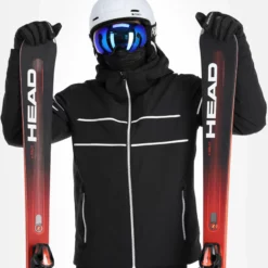 CMP, 31W0117 Ski-jas Heren Zwart -XUEFENG EXTREME OUTFIT cmp 31w0117 aa jas gevoerd heren zwart 22cmpxx121v2 BI 05