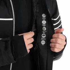 CMP, 31W0117 Ski-jas Heren Zwart -XUEFENG EXTREME OUTFIT cmp 31w0117 aa jas gevoerd heren zwart 22cmpxx121v2 BI 08