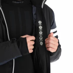 CMP, 31W0127 Ski-jas Heren Zwart -XUEFENG EXTREME OUTFIT cmp 31w0127 aa jas gevoerd heren zwart 22cmpxx122v3 BI 12