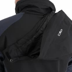 CMP, 31W0127 Ski-jas Heren Zwart -XUEFENG EXTREME OUTFIT cmp 31w0127 aa jas gevoerd heren zwart 22cmpxx122v3 BI 13