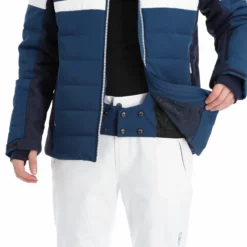 CMP, 31W0137 Ski-jas Heren Marine Blauw -XUEFENG EXTREME OUTFIT cmp 31w0137 aa jas gevoerd heren marine blauw 22cmpxx123v4 BI 09