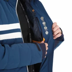 CMP, 31W0137 Ski-jas Heren Marine Blauw -XUEFENG EXTREME OUTFIT cmp 31w0137 aa jas gevoerd heren marine blauw 22cmpxx123v4 BI 12