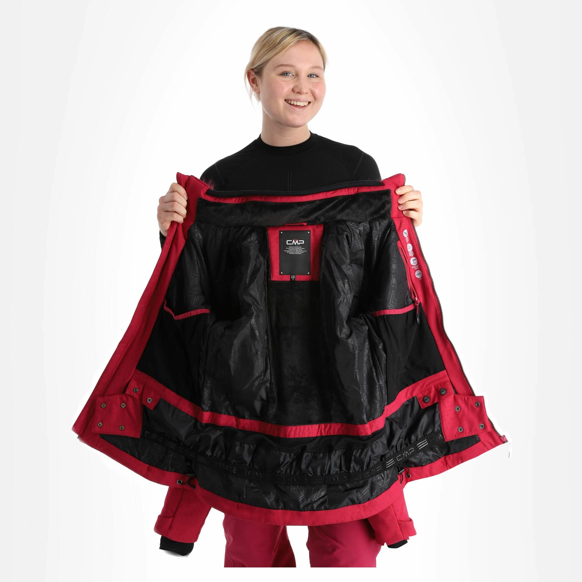 CMP, 31W0196F Ski-jas Dames Sangria Paars 7 CMP, 31W0196F Ski-jas Dames Sangria Paars - Afbeelding 5