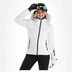 CMP, 31W0196F Ski-jas Dames Wit -XUEFENG EXTREME OUTFIT cmp 31w0196f aa jas gevoerd dames wit 22cmpxx124v3 BI 04
