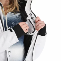 CMP, 31W0196F Ski-jas Dames Wit -XUEFENG EXTREME OUTFIT cmp 31w0196f aa jas gevoerd dames wit 22cmpxx124v3 BI 12