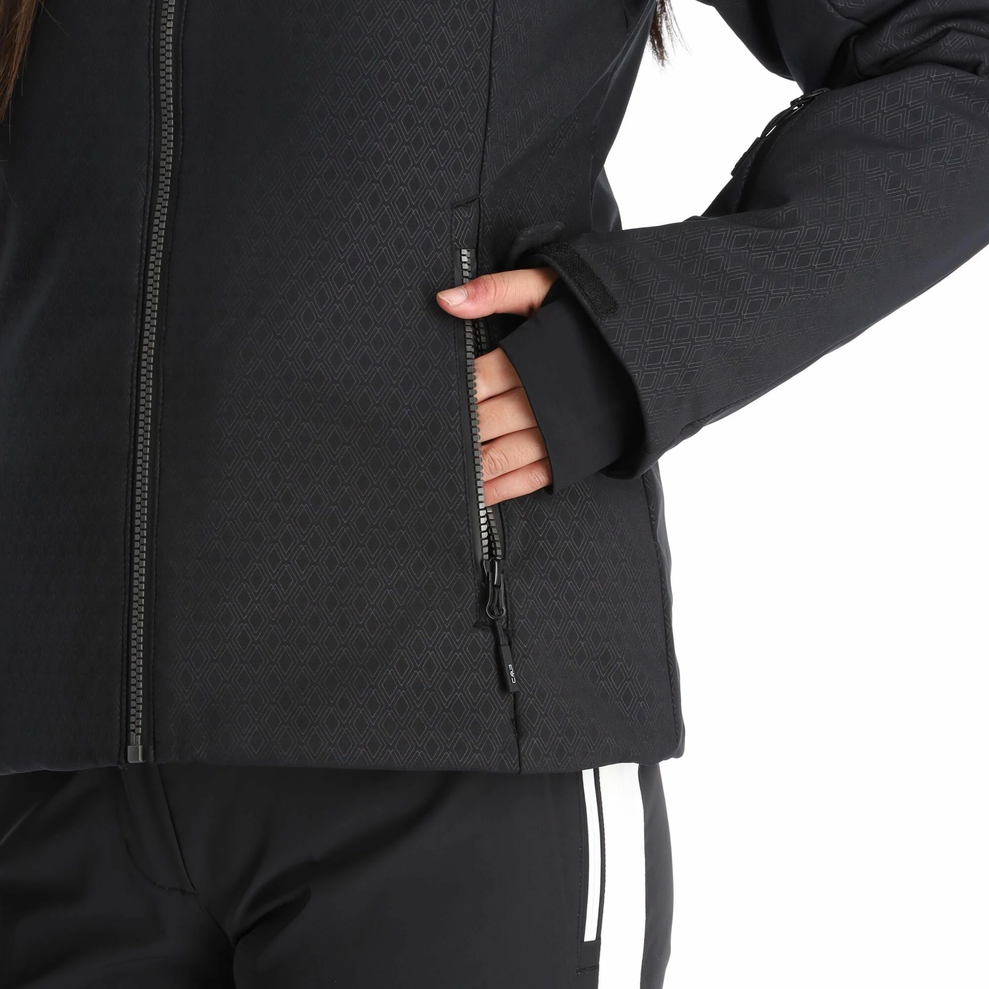 CMP, 31W0196F Ski-jas Dames Zwart 12 CMP, 31W0196F Ski-jas Dames Zwart - Afbeelding 10