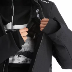 CMP, 31W0196F Ski-jas Dames Zwart 24 CMP, 31W0196F Ski-jas Dames Zwart -XUEFENG EXTREME OUTFIT cmp 31w0196f aa jas gevoerd dames zwart 22cmpxx124v4 BI 12