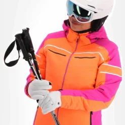 CMP, 31W0216 Ski-jas Dames Flamingo Fluo Oranje -XUEFENG EXTREME OUTFIT cmp 31w0216 aa jas gevoerd dames flamingo fluo oranje 22cmpxx125v5 BI 05