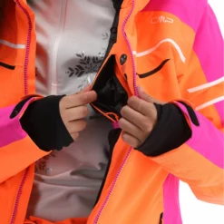 CMP, 31W0216 Ski-jas Dames Flamingo Fluo Oranje -XUEFENG EXTREME OUTFIT cmp 31w0216 aa jas gevoerd dames flamingo fluo oranje 22cmpxx125v5 BI 12