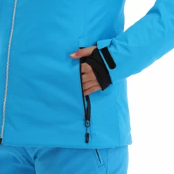 CMP, 31W0216 Ski-jas Dames Turquioise Blauw -XUEFENG EXTREME OUTFIT cmp 31w0216 aa jas gevoerd dames turquioise blauw 22cmpxx125v3 BI 11