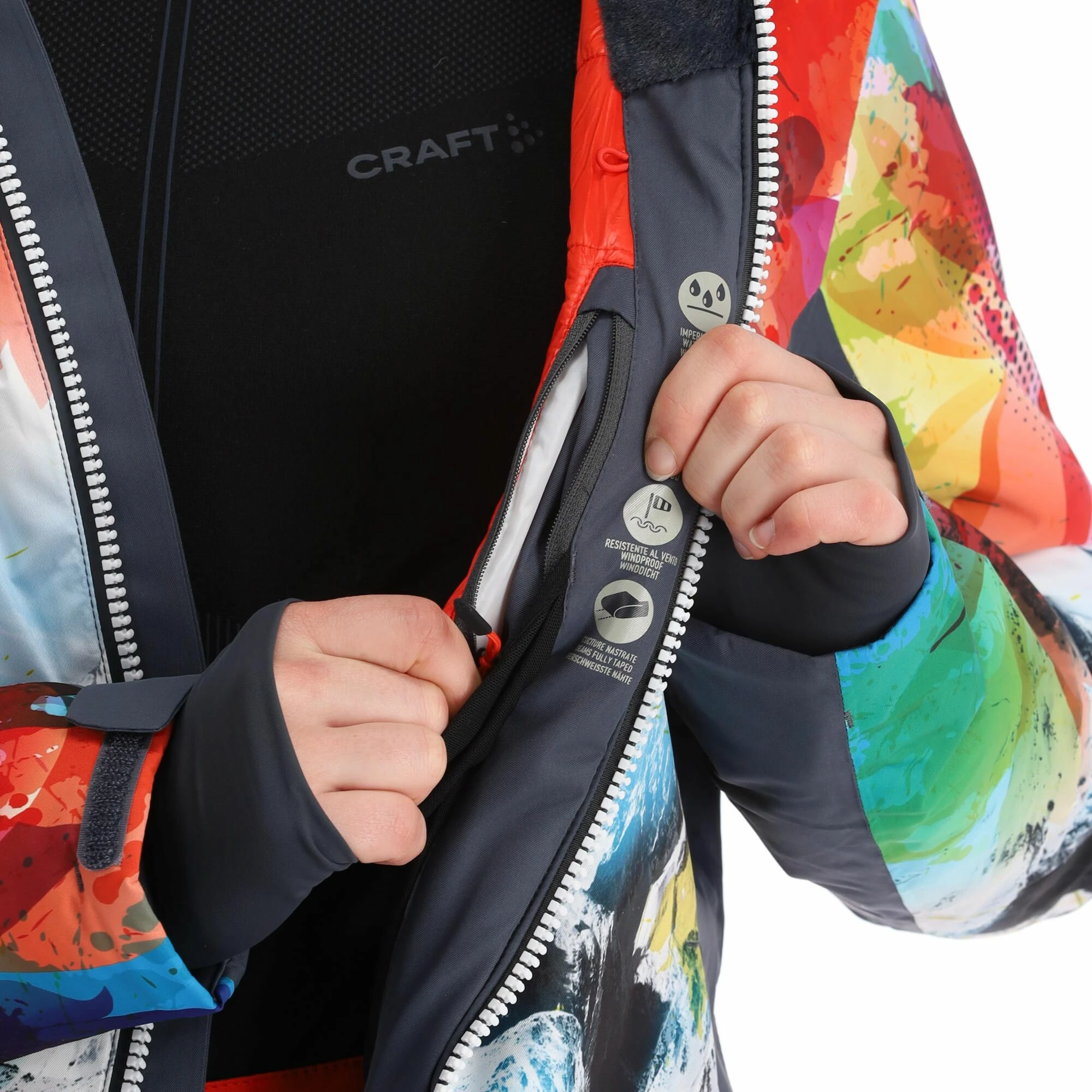 CMP, 31W0236 Ski-jas Dames Multicolor 12 CMP, 31W0236 Ski-jas Dames Multicolor - Afbeelding 10