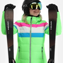 CMP, 31W0246 Ski-jas Dames Apple Fluo Groen -XUEFENG EXTREME OUTFIT cmp 31w0246 aa jas gevoerd dames apple fluo groen 22cmpxx127v1 BI 05