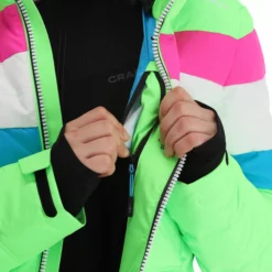 CMP, 31W0246 Ski-jas Dames Apple Fluo Groen -XUEFENG EXTREME OUTFIT cmp 31w0246 aa jas gevoerd dames apple fluo groen 22cmpxx127v1 BI 12