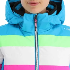 CMP, 31W0246 Ski-jas Dames Turquioise Blauw -XUEFENG EXTREME OUTFIT cmp 31w0246 aa jas gevoerd dames turquioise blauw 22cmpxx127v2 BI 11