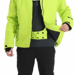 CMP, 31W0307 Ski-jas Heren Acid Groen -XUEFENG EXTREME OUTFIT cmp 31w0307 aa jas gevoerd heren acid groen 22cmpxx128v2 BI 09