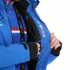 CMP, 31W0307 Ski-jas Heren Royal Blauw -XUEFENG EXTREME OUTFIT cmp 31w0307 aa jas gevoerd heren royal blauw 22cmpxx128v3 BI 12