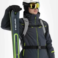 CMP, 31W0307 Ski-jas Heren Titanio Grijs -XUEFENG EXTREME OUTFIT cmp 31w0307 aa jas gevoerd heren titanio grijs 22cmpxx128v1 BI 05